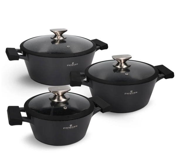 ZWIEGER Black Stone Zestaw garnków 6 el. - 1324268 - zdjęcie